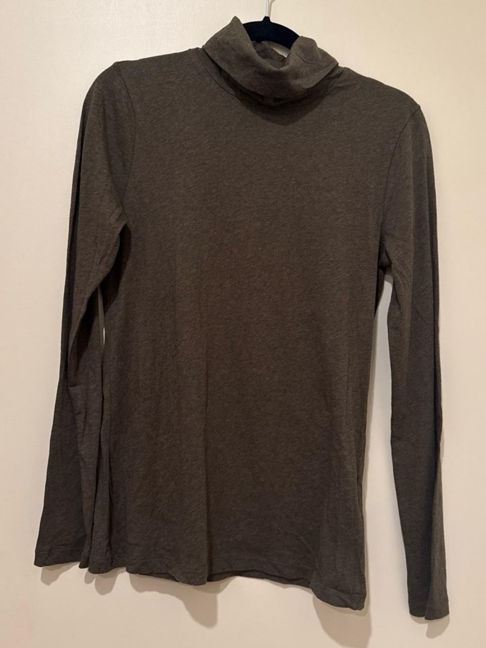 J. Crew Khaki Green Long Sleeve Turtleneck Top